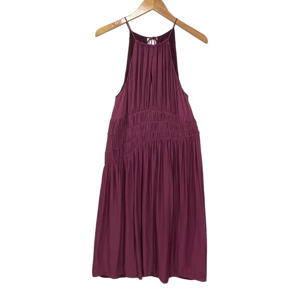 ANTHROPOLOGIE MOULINETTE SOEURS Women’s Ruched Halter Midi Dress - Picture 5 of 9